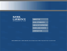 Tablet Screenshot of bjorklaw.com